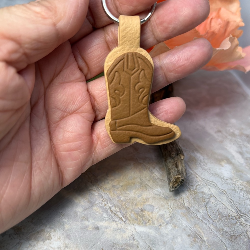 Cowboy Boot Keychain. - Picture 2 of 3